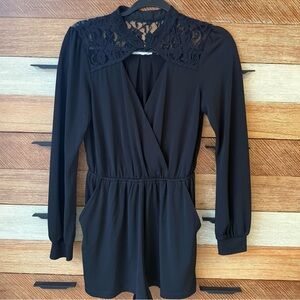 BCBG generation black romper size XS